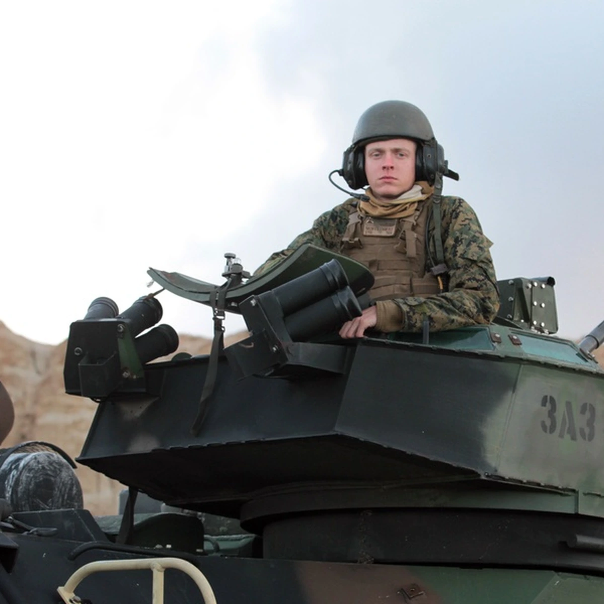 Armored Assault Vehicle Crew Members in the Military